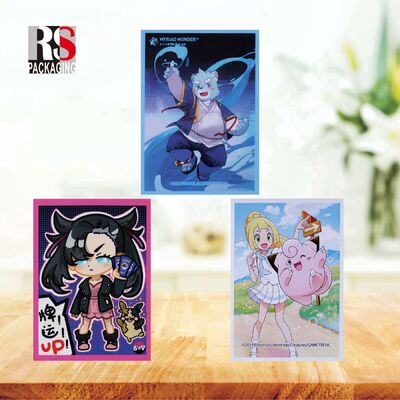 kaufen Holographische Mtg Anime Kartenhalter Karte benutzerdefinierte Schutzhülle Matte Yugioh Kartenhalter Online-Herstellung