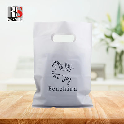 LDPE-HDPE-Druck-Handgriffe mit Schnittgriffe Poly Lebensmittel-Supermarkt-Warenwaren Geschenk-Plastikverpackung Einkaufstasche mit LOGO